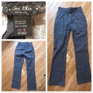 Gray maternity dress pants